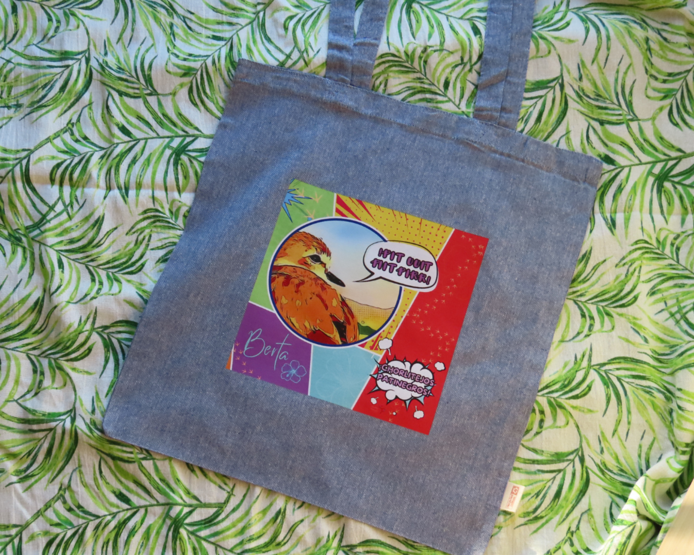 Tote bag de algodón reciclado: Cómic Berta - 6