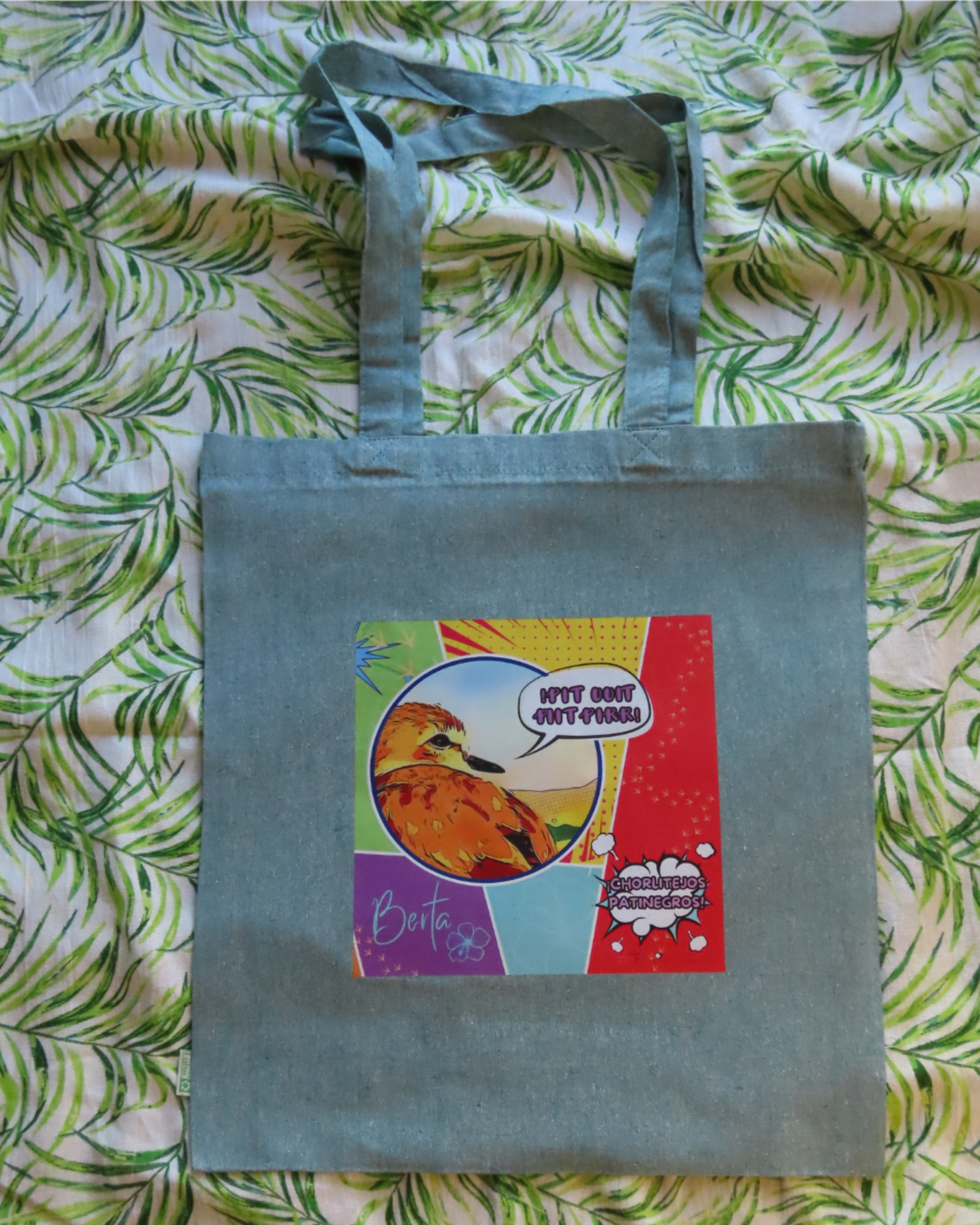 Tote bag de algodón reciclado: Cómic Berta - 2